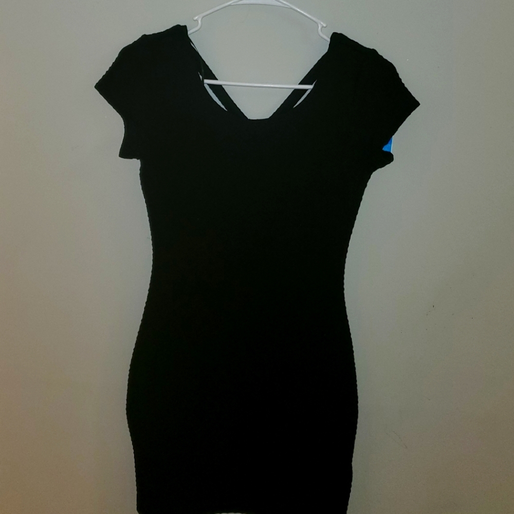 H&M DIVIDED Black Mini Dress w/ Strappy Back - Sexy AND EXTREMELY WELL MADE!!!